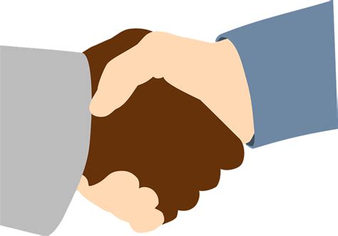 Handshake Black White Free Vector Graphic On Pixabay