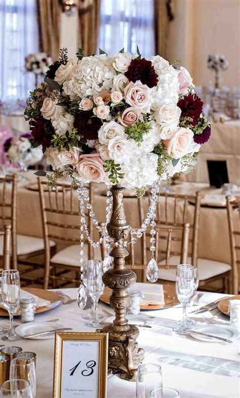 20 Chic Burgundy Wedding Centerpieces 2023 Roses And Rings