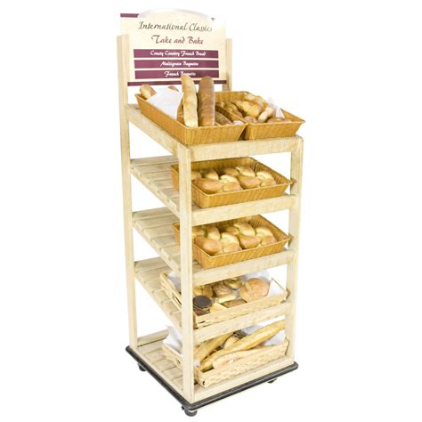 Bread Display Rack 5 Shelf Light Wood Air Designs