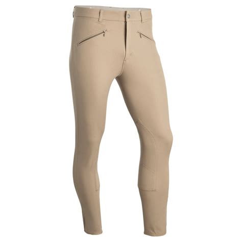 Mens Horse Riding Pants Hard Wearing Soft Active Black Brown Beige