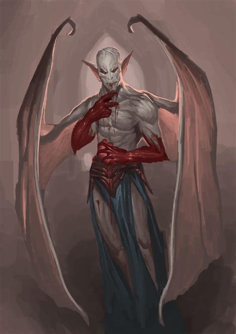 Got Hungry Sketch By Sanekyle Vampire Art Fantasy Demon Dark
