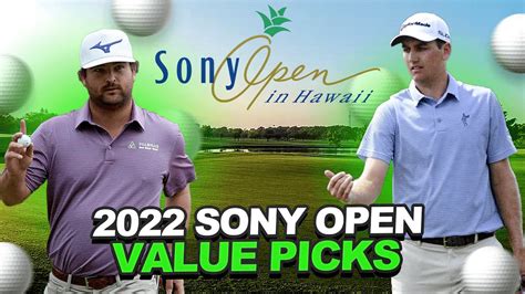 2022 Sony Open Draftkings DFS Golf Value Plays YouTube