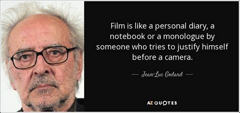 Jean Luc Godard Quote Film Is Like A Personal Diary A Notebook Or A