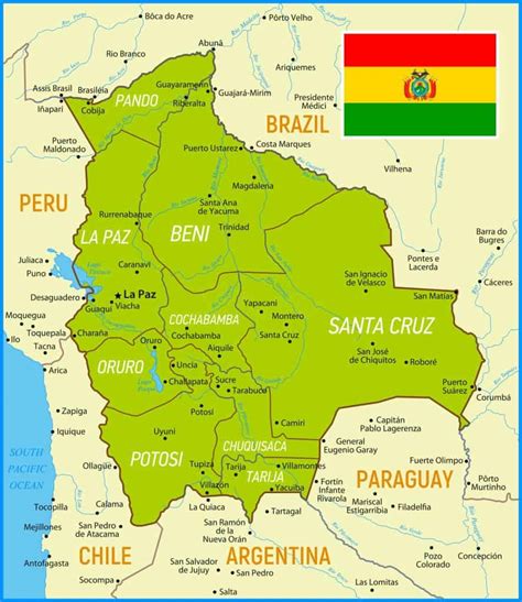Mapas De Bolivia Mapas Pol Ticos F Sicos Mudos Para Descargar