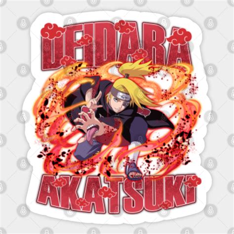 Deidara Naruto Shippuden Sticker Teepublic