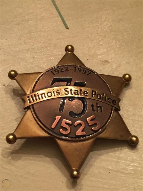 Illinois State Police 75th Anniversary Badge 1797649548