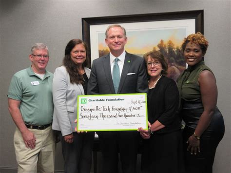Gift cards can be registered online at: TD Charitable Foundation supports financial literacy and community service at Greenville ...