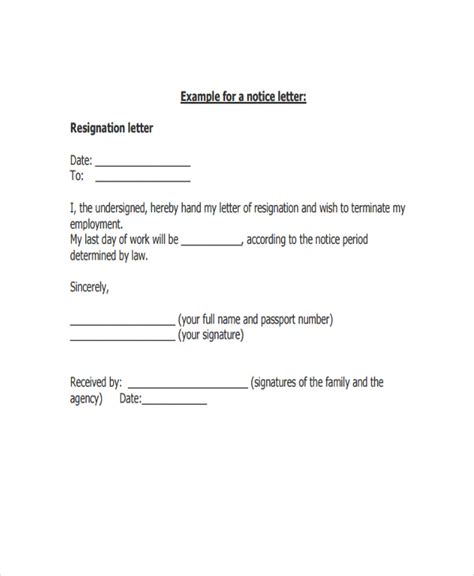 Resignation letter templates and examples. Resign Letter Template Hk - business form letter template