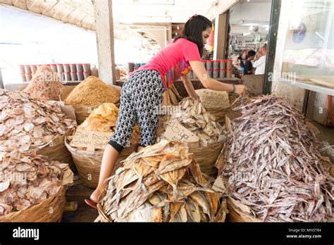 Dried Fish Market In Philippines Stock Photo Alamy
