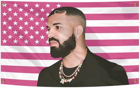 Allpha Drake Rapper Flag 3x5ft Pink American Flags Funny