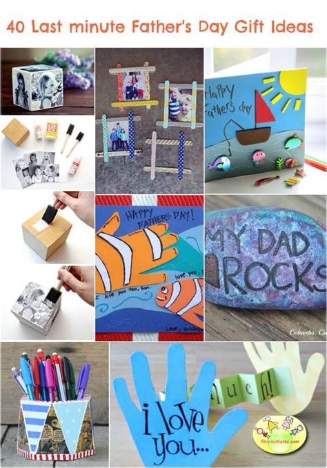 Paper last minute homemade birthday gifts for dad easy. 40 Last Minute Father's Day gift ideas - DIY and Ready-made