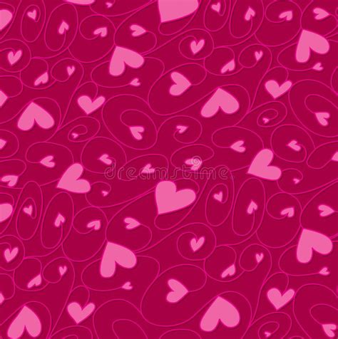 Swirly Hand Drawn Heart Pattern Stock Vector Illustration Of Greeting