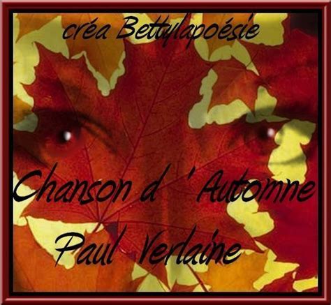 Chanson D Automne De Paul Verlaine
