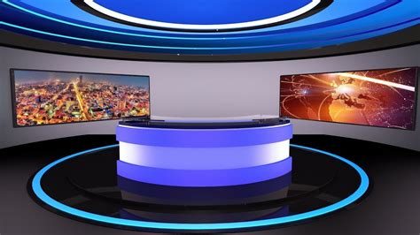 Cinema 4d News Stage Virtual Set Cinema 4d Tutorial Tv Set Design