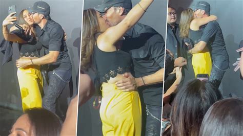 Agency News Enrique Iglesias Shares Video Of Female Fan Kissing Him