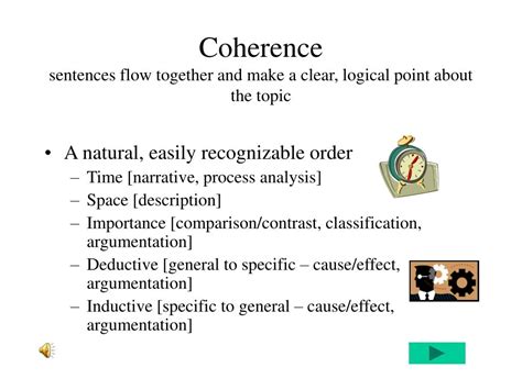 Ppt Body Paragraphs Unity And Coherence Powerpoint Presentation Id1126925