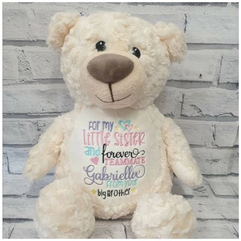 Personalised Teddy Bear Embroidered Baby Teddy New Baby T Big