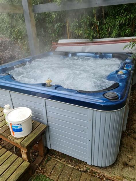 6 Person Outdoor Hot Tub Spa Blue For Sale From United Kingdom