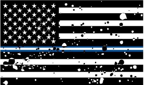 We reject in the strongest possible terms any association of recently, you may have noticed more and more black and white american flags with blue stripes popping up on yards, bumpers, hats, and. 5" American BW GRUNGE Flag Thin Blue White Line Shape ...