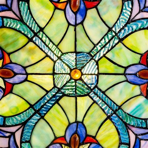 Astoria Grand Tiffany Stained Glass Window Panel And Reviews Wayfair