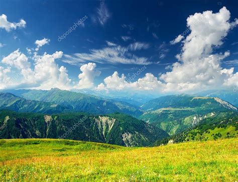 Valley And Cloudy Sky — Stock Photo © Biletskiye 41265677