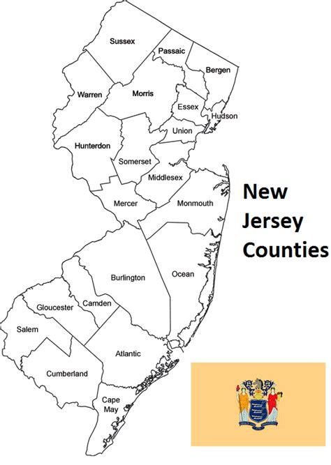 List Of All Counties In New Jersey