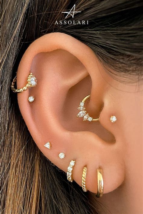 Piercing Ideas Piercings Assolari Cartilage Earrings Minimalist