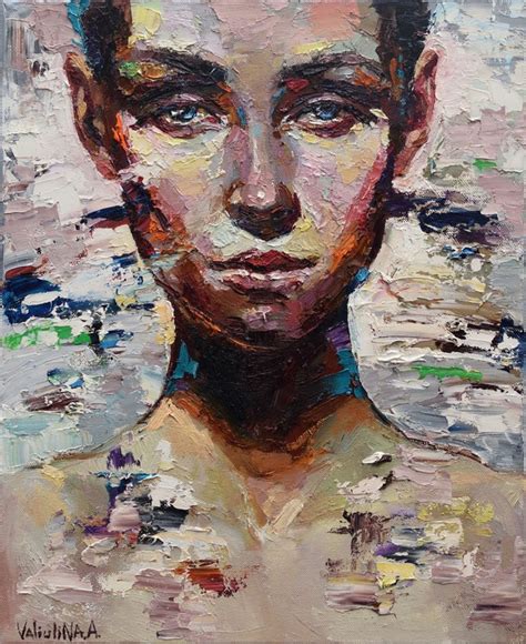 Abstract Girl Portrait Painting 6 Original Oil Artfinder