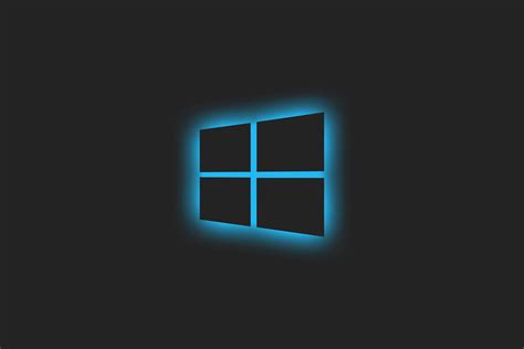 4k Glow Windows Logo