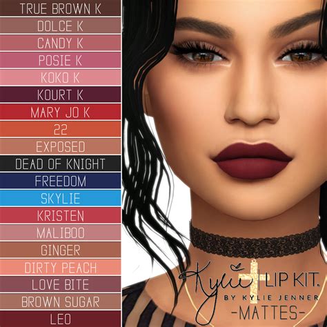 Lana Cc Finds Kylie Cosmetics Lip Kit Ultimate Collection Sims 4