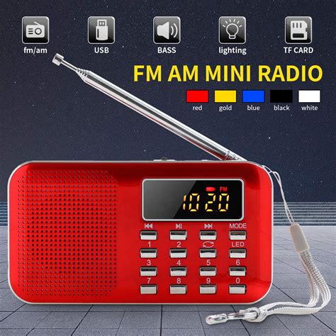Multifunction Mini Portable Am Fm Radio Rechargeable Digital Media