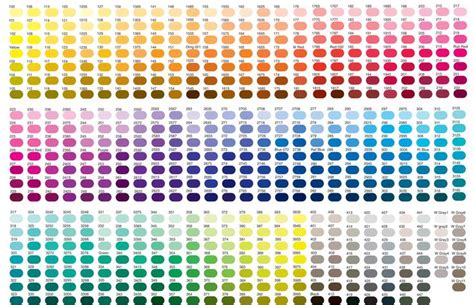 Pantone Color Chart All Colors In 2020 Pantone Color Chart Mason
