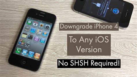 How To Downgrade Iphone 4 To Any Ios Version Untethered No Shsh Blobs