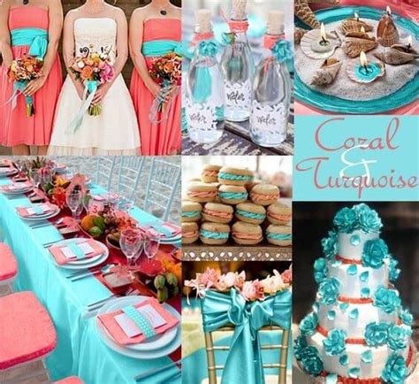 11 Best Colours Matching Coral Popular Wedding Colors Turquoise
