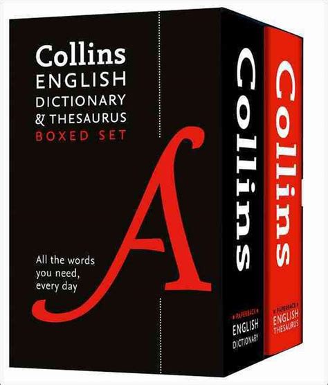 Collins English Dictionary and Thesaurus Boxed Set by Collins ...