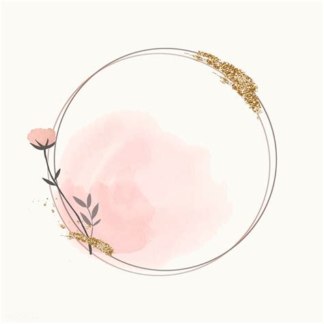 Download Premium Vector Of Blooming Round Floral Frame Vector 1201187