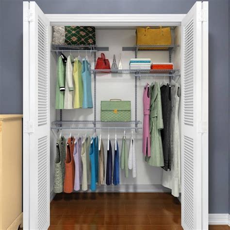 Use it to manage your pants, shirts, sweaters and more. Google Express - ClosetMaid ShelfTrack 4ft to 6ft Closet ...