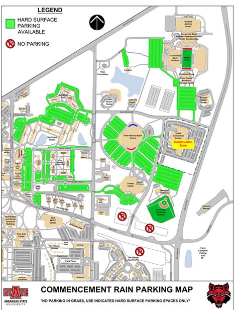 Commencement Parking Use Surfaced Lots Not Grass