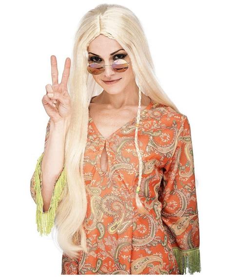 Deluxe Hippie Wig Adult Halloween Wig At Wonder Costumes