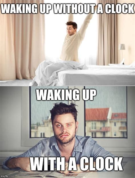 Waking Up Meme Template