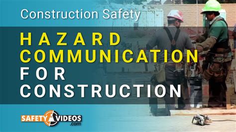 Hazcom For Construction Workers Training From Youtube