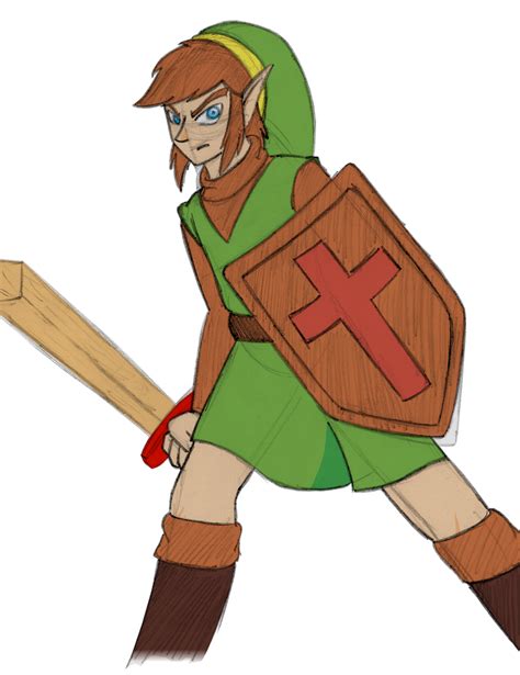 Doodle Link Hero Of Hyrule By Adhedgehog On Deviantart