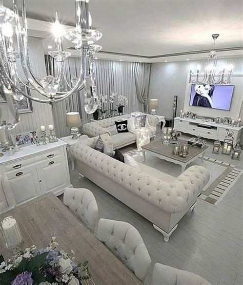 Impress your guests with these contemporary design ideas. Home Decor image by Men Cave | Modern glam living room ...