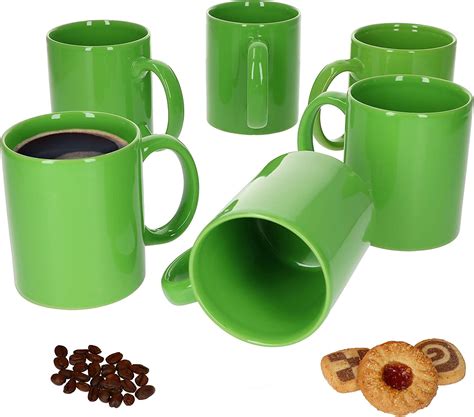 Van Well 6er Set Kaffeetassen Zylindrisch I Porzellan Tasse groß in