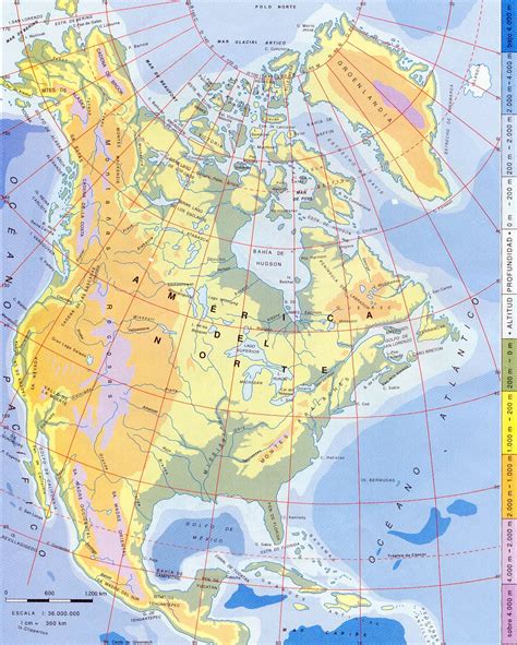 Mapas Físicos De América Del Norte Imagui