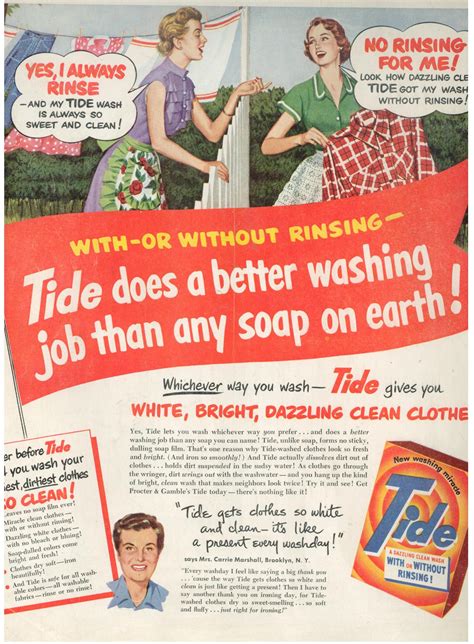 This Is A Fab Vintage Tide Ad From Ladies Home Journal January 1951