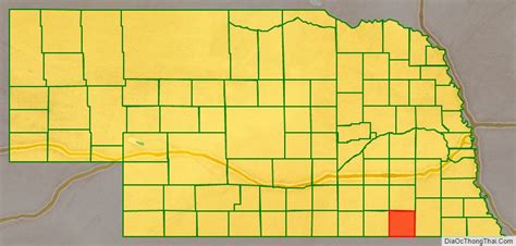 Map Of Jefferson County Nebraska