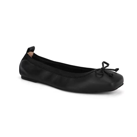 Black Ballet Flats For Women Comfortable Slip On Flat Shoes