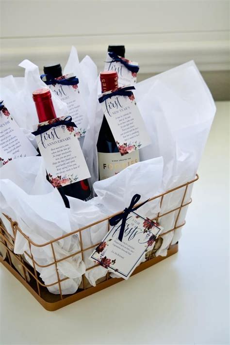 A Year Of Firsts Milestone Wine Basket Personalized Printed Etsy