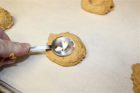 Michelles Tasty Creations Pumpkin Thumbprint Cookies With Cream